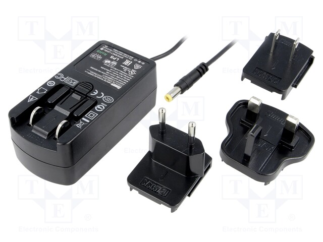 Power supply: switched-mode; 9VDC; 2A; Out: 5,5/2,1; 18W; 90÷264VAC