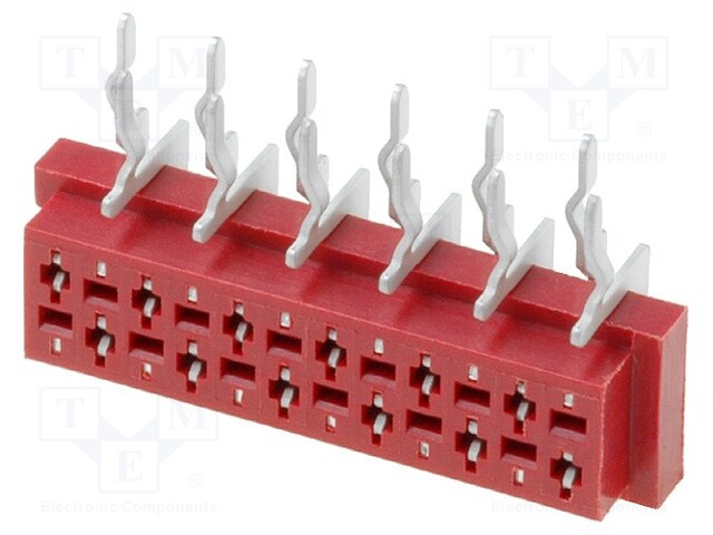 Socket; wire-board; female; PIN: 12; THT; on PCBs; 30V; 1A; -40÷105°C