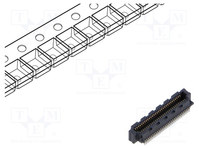 Connector: PCB to PCB; female; PIN: 30; 0.5mm; SS5; gold-plated; SMT