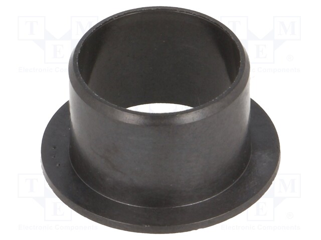 Bearing: sleeve bearing; with flange; Øout: 17mm; Øint: 15mm; black