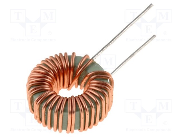 Inductor: wire; THT; 47uH; 10mΩ; 5A