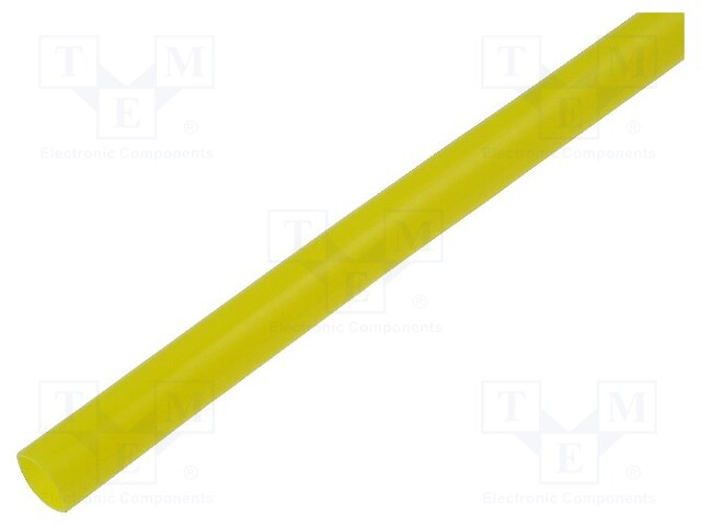 Heat shrink sleeve; 4.8mm; L: 1m; 2: 1; yellow; Temp: -55÷125°C