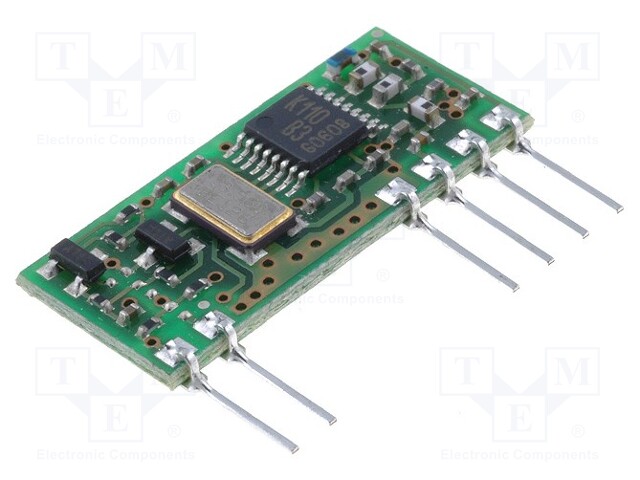 Module: RF; FM transmitter; FM,FSK; 433.92MHz; 3VDC; 14mA; 10mW