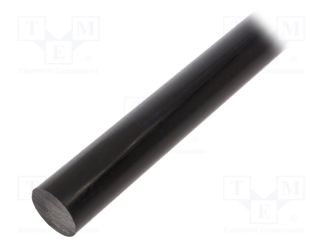 Mount.elem: rod; Ø: 10mm; L: 500mm; black; Length tolerance: 0; +1mm