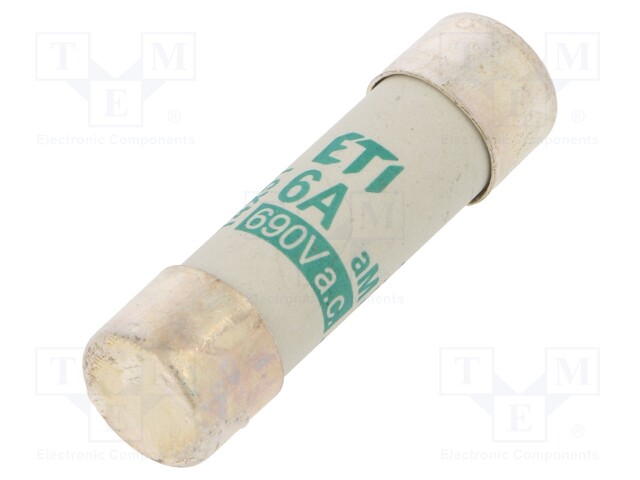 Fuse: fuse; aM; 6A; 690VAC; cylindrical,industrial; 14x51mm