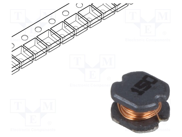 Inductor: wire; SMD; 15uH; 600mΩ; -40÷125°C; ±20%; 600mA