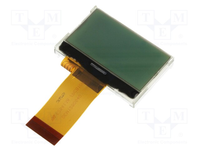 Display: LCD; graphical; 128x64; STN Negative; 45.24x29.14x6mm