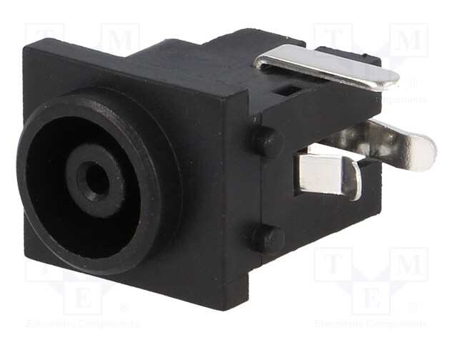 Socket; DC supply; female; 6,5/4,3/1,4mm; with on/off switch