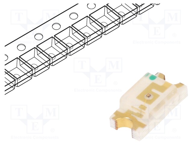 LED; SMD; 1206; red; 100÷150mcd; 3.2x1.6x1.1mm; 120°; 1.6÷2.4V; 20mA