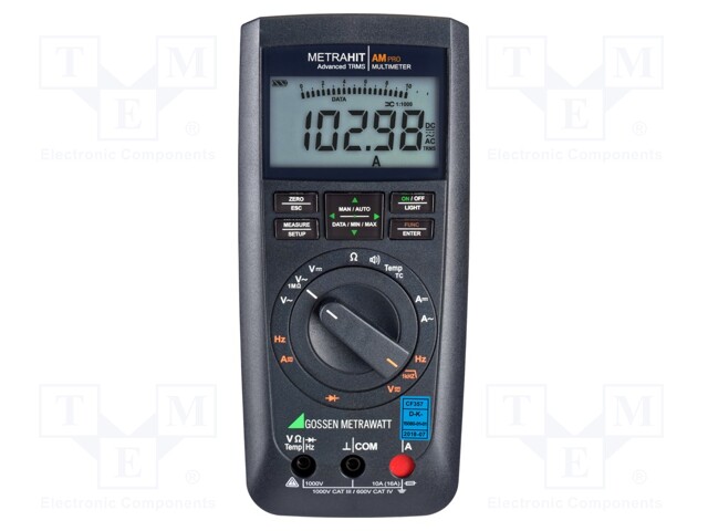 Digital multimeter; LCD 4,5 digit (19999),bargraph; 2x/s; IP52