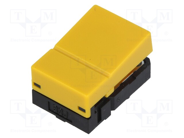 Switch: keypad; Pos: 2; SPST-NO; 0.05A/24VDC; yellow; Mounting: THT