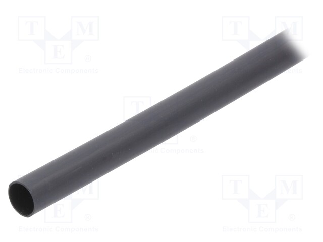 Heat shrink sleeve; glued; 3: 1; 12mm; L: 1.2m; black; polyolefine