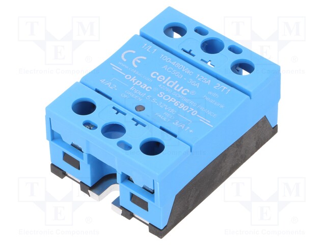 Relay: solid state; Ucntrl: 5.5÷32VDC; 32A; 100÷480VAC; -55÷100°C