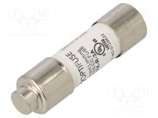 Fuse: fuse; quick blow; 3A; 600VAC; 600VDC; cylindrical,industrial