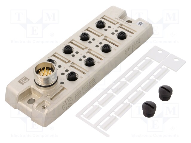 Distribution box; M12; PIN: 5; socket; 4A; with LED indicators