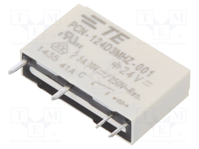 Relay: electromagnetic; SPST-NO; Ucoil: 24VDC; 3A/250VAC; 5A/30VDC