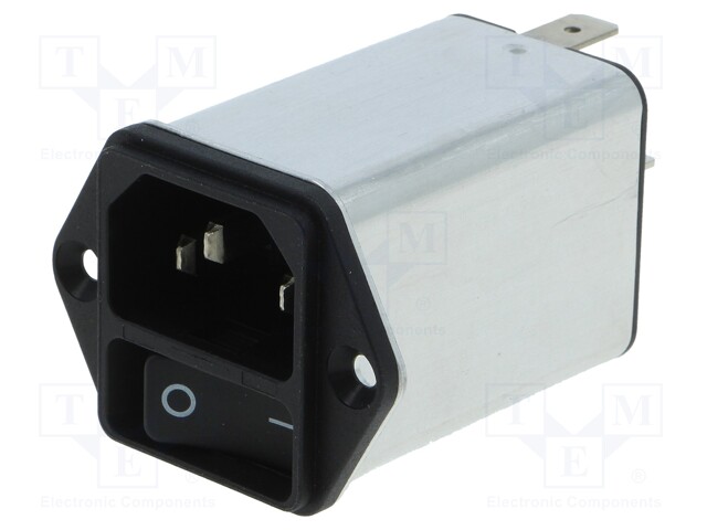 Connector: AC supply; socket; male; 4A; 250VAC; IEC 60320; C14 (E)