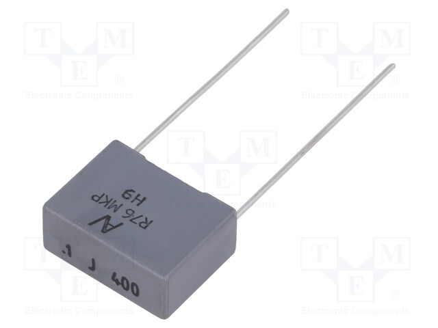 Capacitor: polypropylene; 100nF; 15mm; ±5%; 18x7.5x13.5mm; 900V/μs