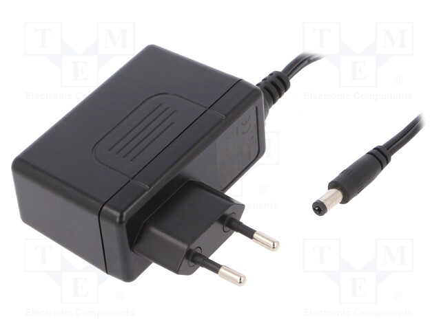 Power supply: switched-mode; 15VDC; 4A; Out: 5,5/2,1; 60W; Plug: EU
