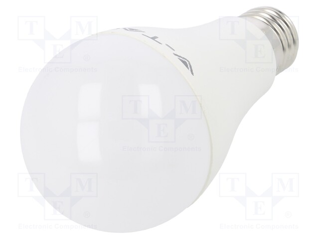 LED lamp; warm white; E27; 220/240VAC; 1500lm; 15W; 200°; CRImin: 80