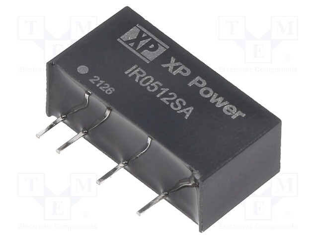 Converter: DC/DC; 3W; Uin: 5V; 12VDC; Iout: 250mA; SIP; 2.8g; 85kHz