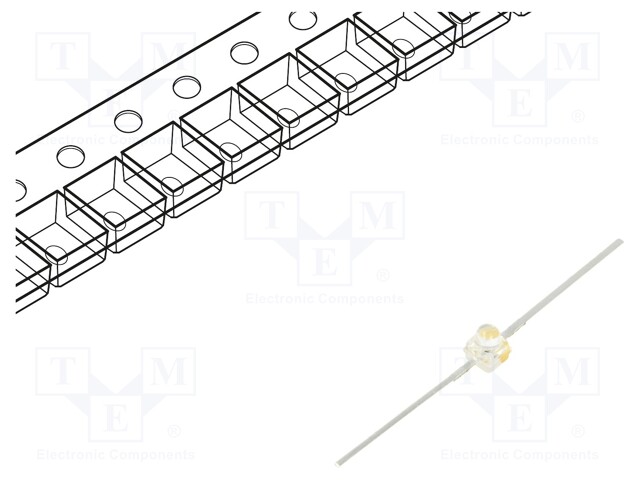 LED; SMD; Gull wing; yellow; 2000÷3000mcd; 2.15x2.4x2.7mm; 10°