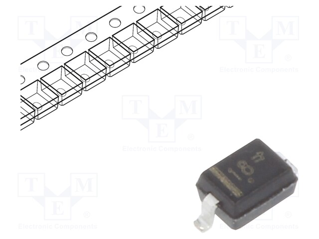 Diode: Zener; 0.3W; 33V; SMD; reel,tape; SOD323; single diode