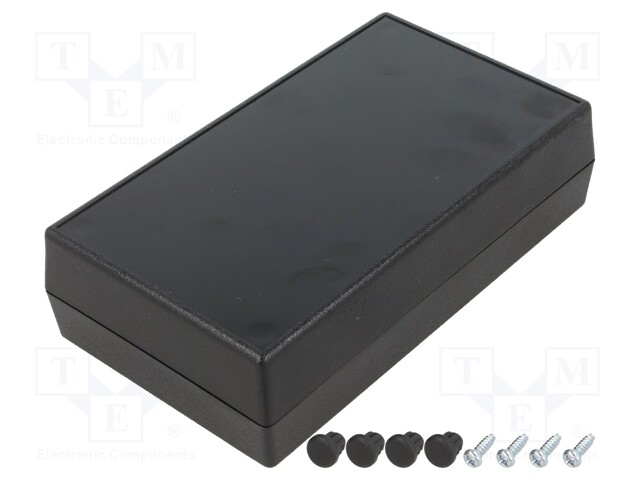 Enclosure: multipurpose; X: 82mm; Y: 142mm; Z: 38mm; ABS; black