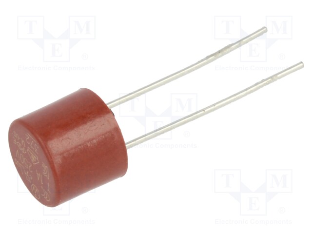 Fuse, PCB Leaded, 1 A, 250 V, TR5 372 Series, Time Delay, Radial Leaded