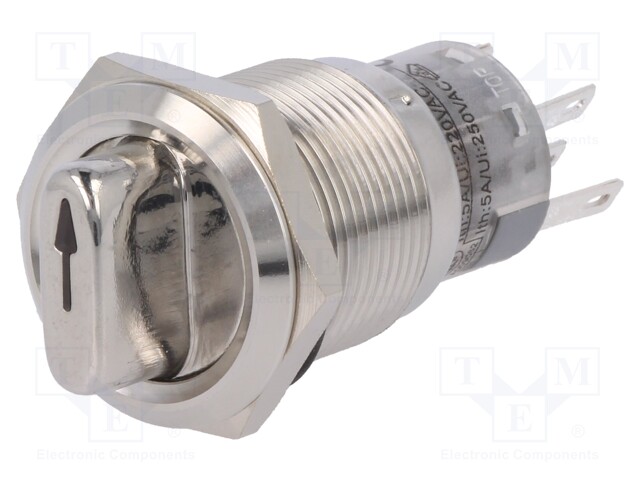 Switch: rotary; Pos: 2; SPDT; 0.5A/220VAC; 1A/24VDC; -20÷55°C; 50mΩ