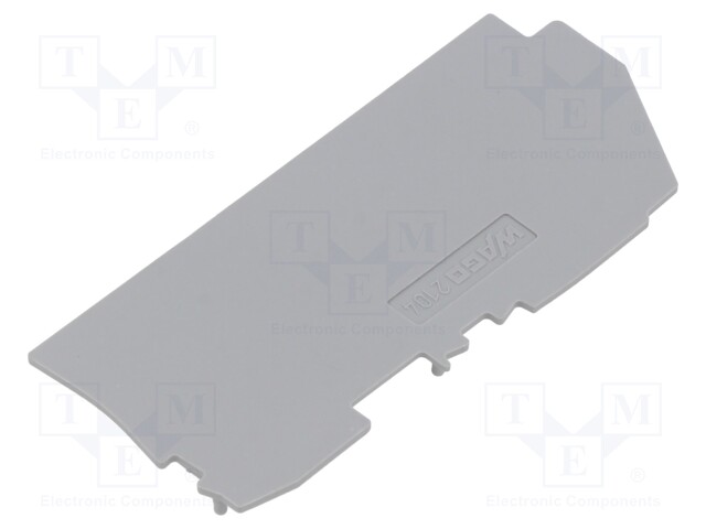 End plate; grey; 2104