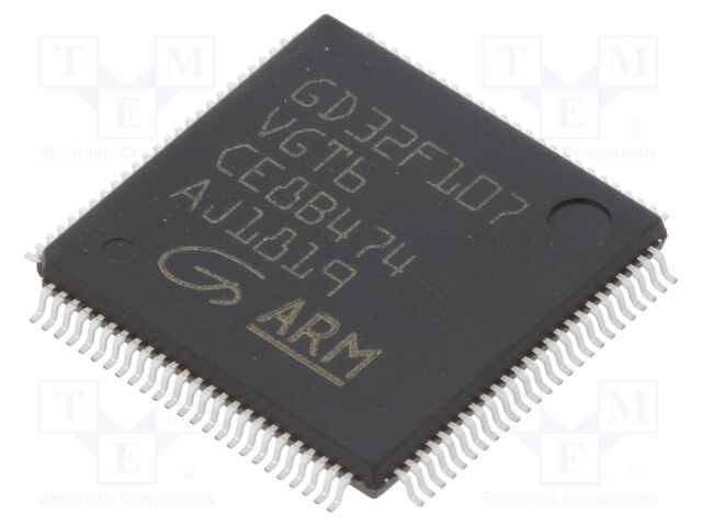 ARM microcontroller; SRAM: 96kB; Flash: 1024kB; LQFP100; 3.3VDC