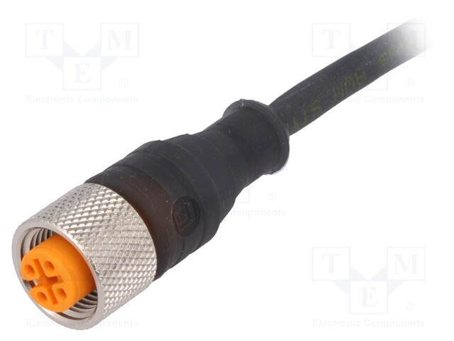 Plug; M12; PIN: 4; female; A code-DeviceNet / CANopen; 2m; straight