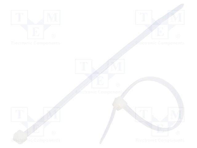 Cable tie; L: 120mm; W: 2.5mm; polyamide; 80N; natural; 100pcs.