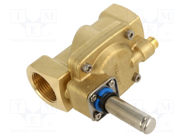 Pneumatic module: electromagnetic valve; Thread: G 1"; Mat: brass