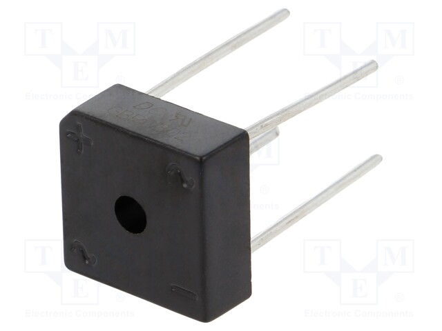 Single-phase bridge rectifier; Urmax: 200V; If: 8A; Ifsm: 240A