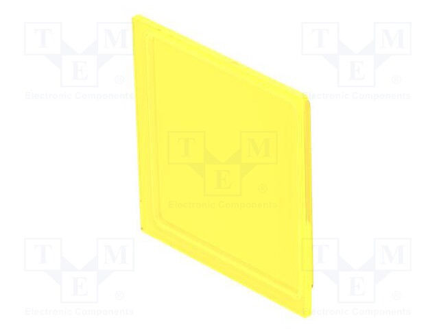 Actuator lens; 16mm; 92; yellow; plastic; 12x12mm