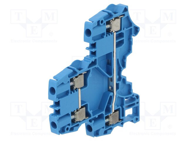 Splice terminal: rail; SNK; 0.2÷4mm2; ways: 2; terminals: 4; blue