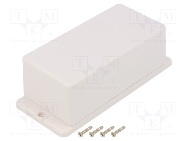 Enclosure: multipurpose; X: 65.5mm; Y: 130mm; Z: 50mm; TWF; ABS; white