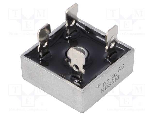 Single-phase bridge rectifier; Urmax: 1000V; If: 35A; Ifsm: 400A