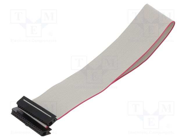 Ribbon cable with IDC connectors; 30x28AWG; Cable ph: 1mm; 0.3m