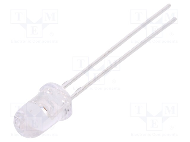 LED; 5mm; red; 7000÷11000mcd; 20°; Front: convex; No.of term: 2