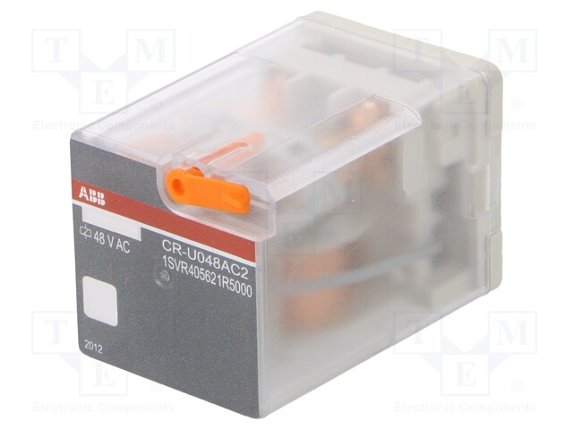 Relay: electromagnetic; DPDT; Ucoil: 48VAC; 10A; max.250VDC; 83g