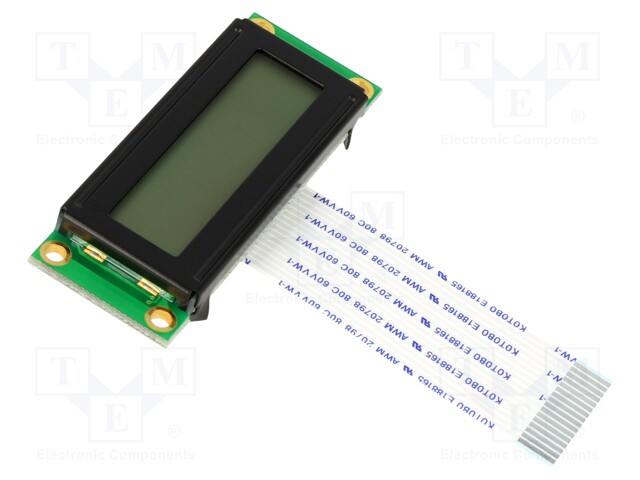 Display: LCD; alphanumeric; FSTN Positive; 16x2; 53x20x7.5mm; LED