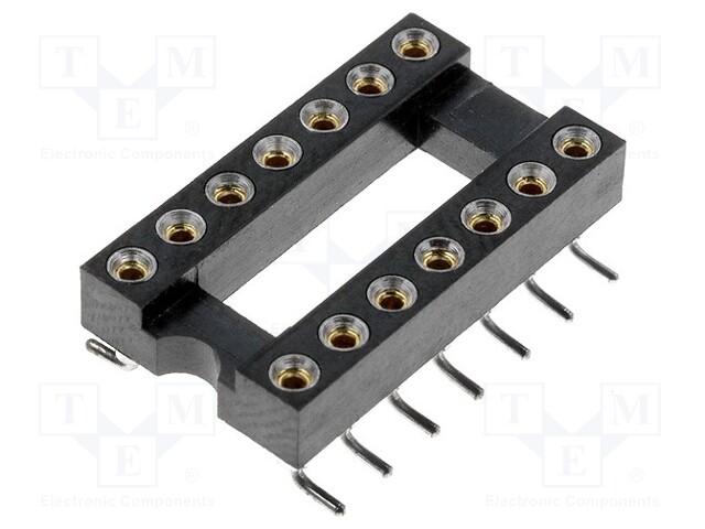 Socket: DIP; PIN: 14; Pitch: 2.54mm; precision; SMT; 7.62mm; 0÷85°C