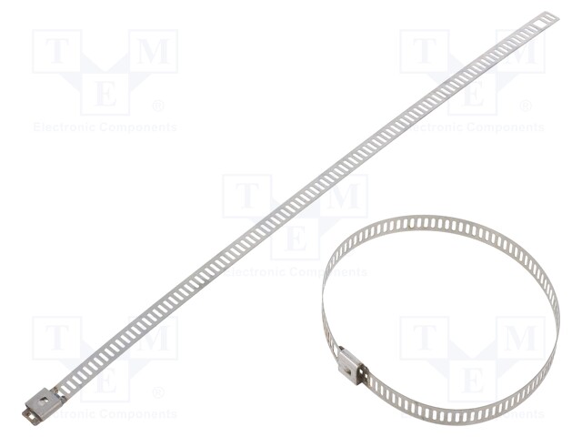 Cable tie; L: 225mm; W: 7mm; stainless steel AISI 304; 445N