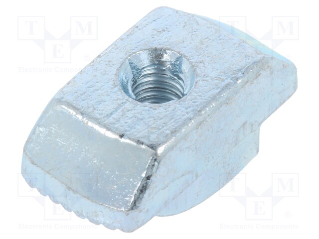 Nut; for profiles; Width of the groove: 10mm; steel; zinc