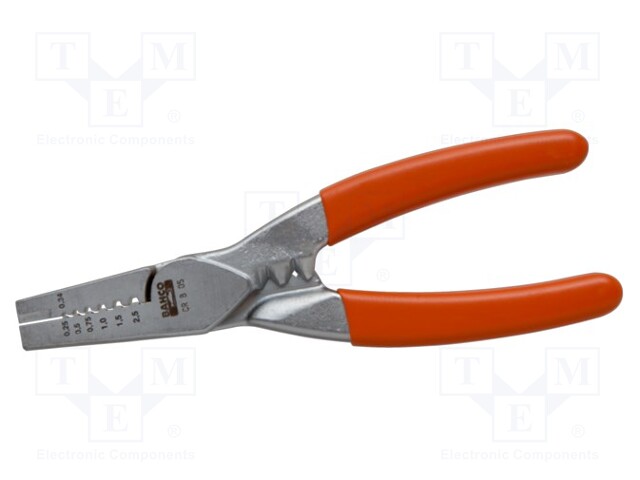 Tool: for crimping; insulated solder sleeves; 0.5÷2.5mm2