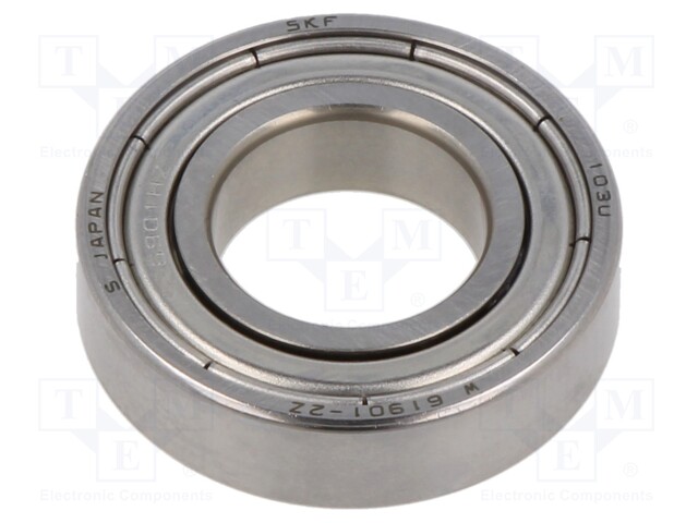 Bearing: single row deep groove ball; Øint: 12mm; Øout: 24mm