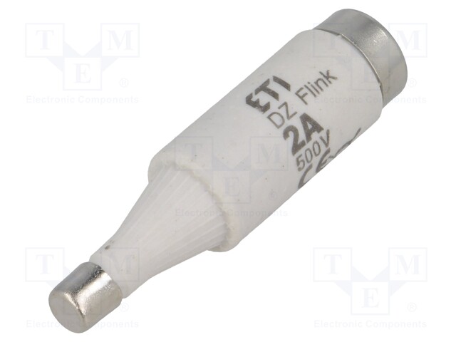 Fuse: fuse; quick blow; 2A; 500VAC; 500VDC; ceramic; DI; D